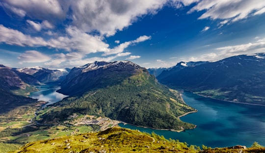 photo of Loen Hill station near Geirangerfjord, Seven Sisters Waterfall