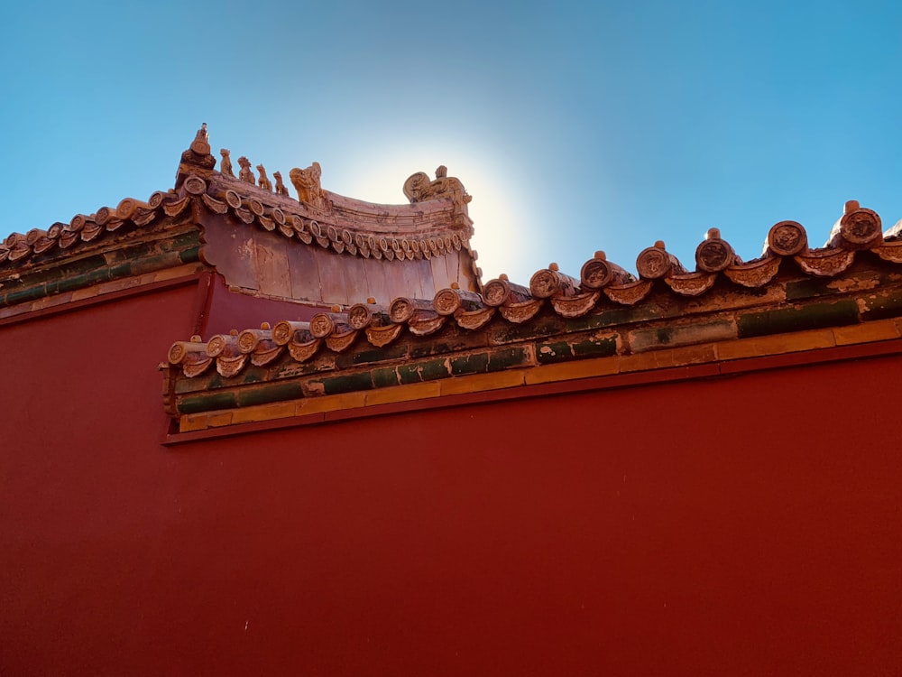 brown roof tiles