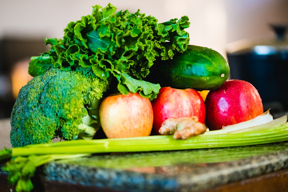 selective focus photography of vegetables