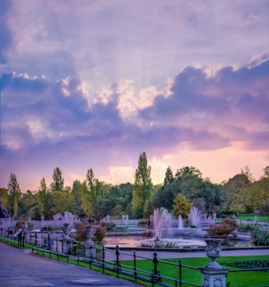 A serene landscape design showcasing a public space.