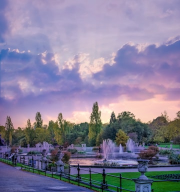 A serene landscape design showcasing a public space.