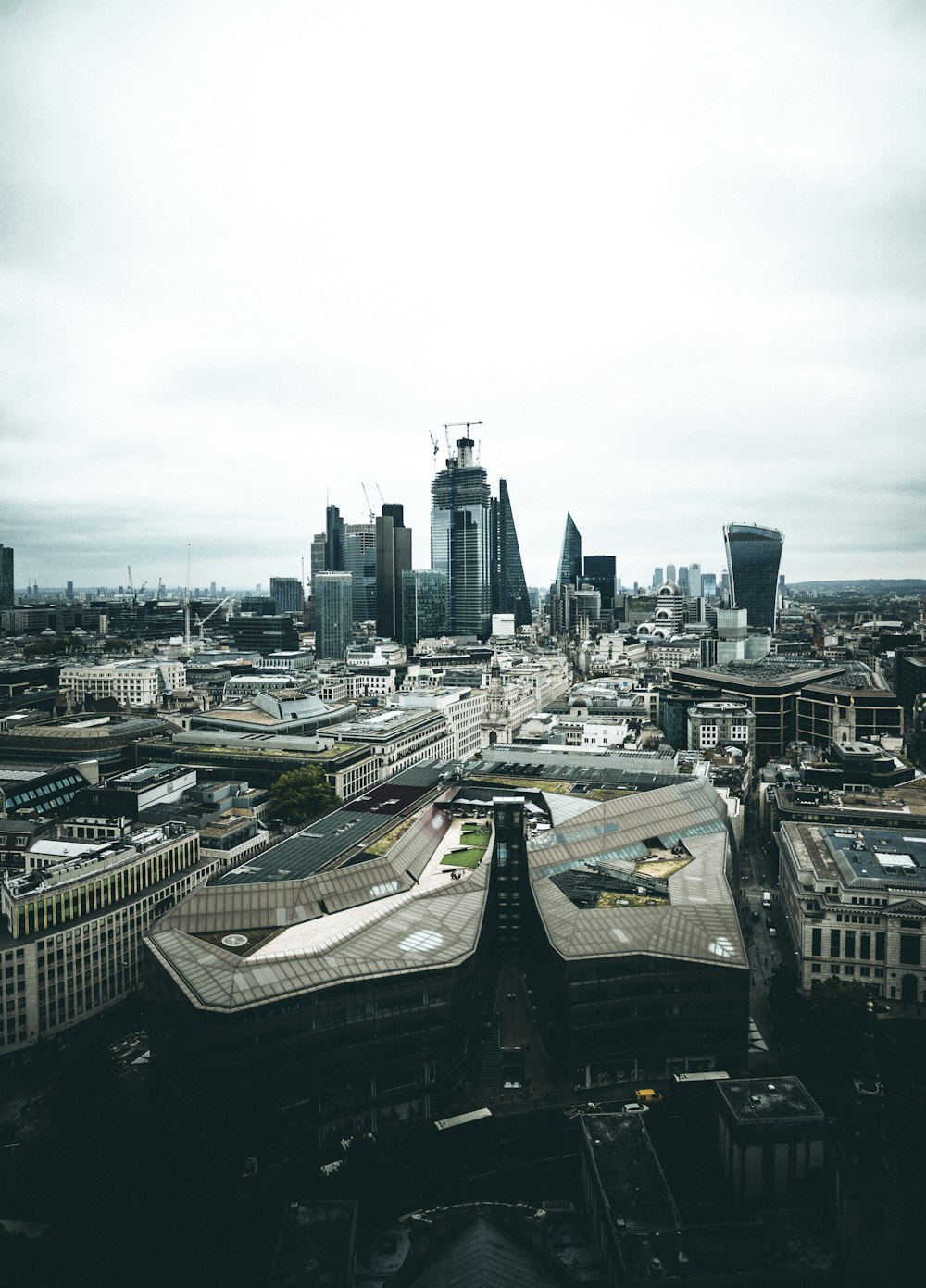 city with high-rise buildings view