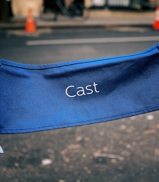 blue Cast-printed garment