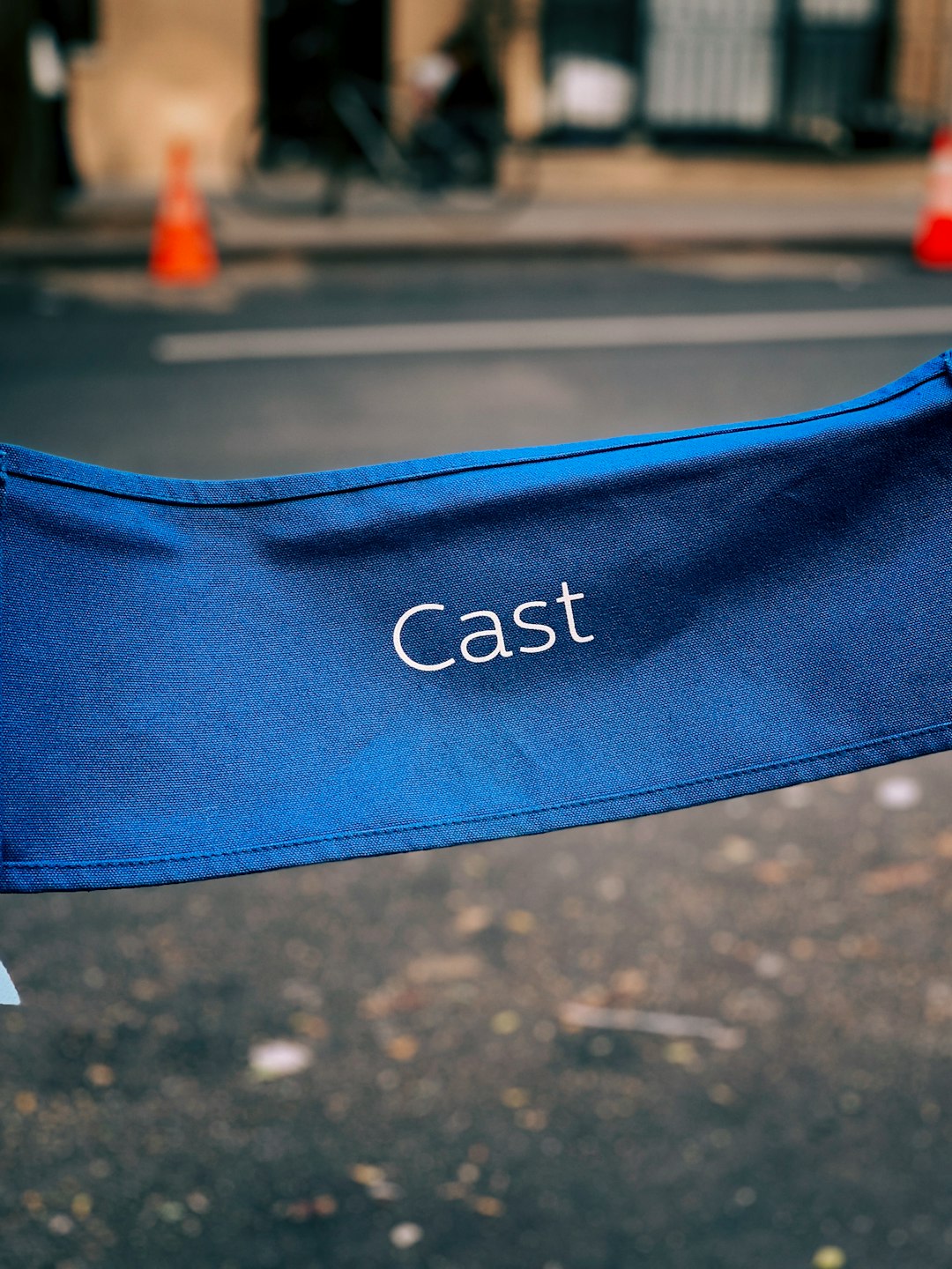 blue Cast-printed garment