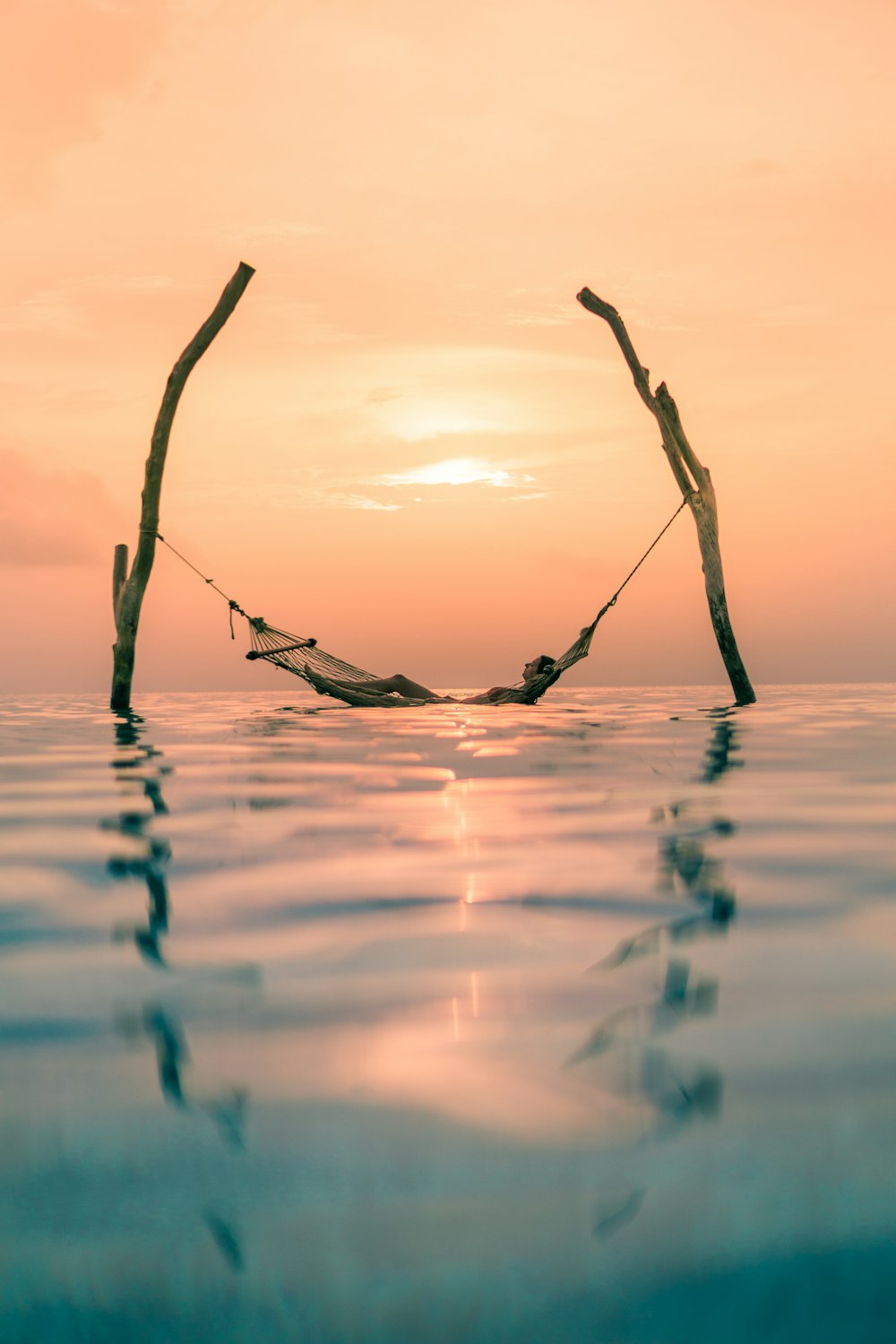 person on hammock