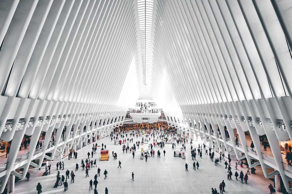 people inside building