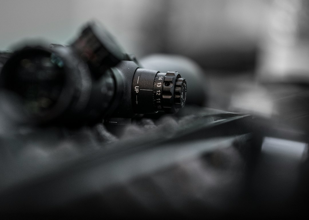 rifle scope closeup