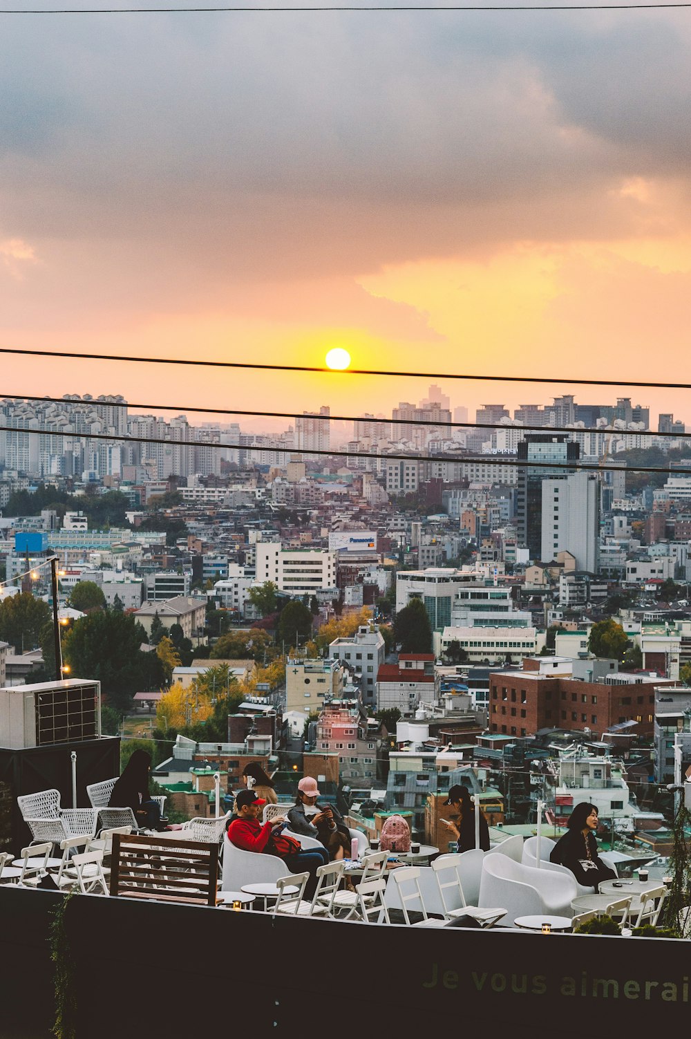 aerial photography of building during sunset