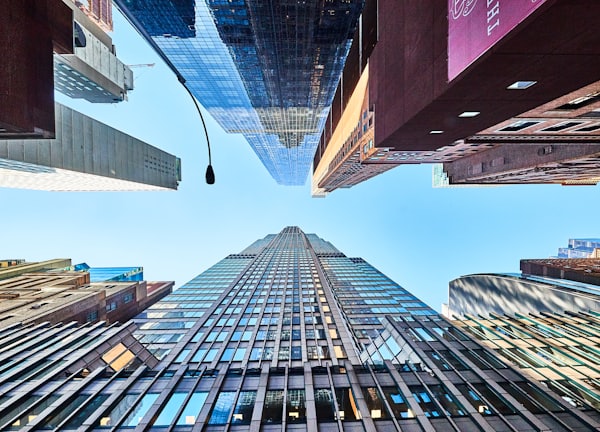 high-angle photography of high r ise buildings