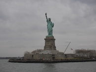 An iconic image of a famous American landmark.