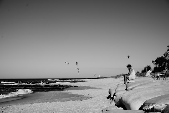 person sitting on sea shore in Sunshine Coast Australia