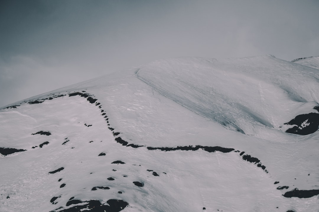 mountain covered with snow