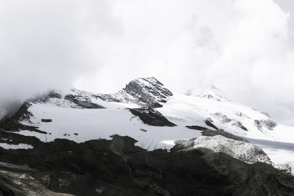 mountain covered with snow