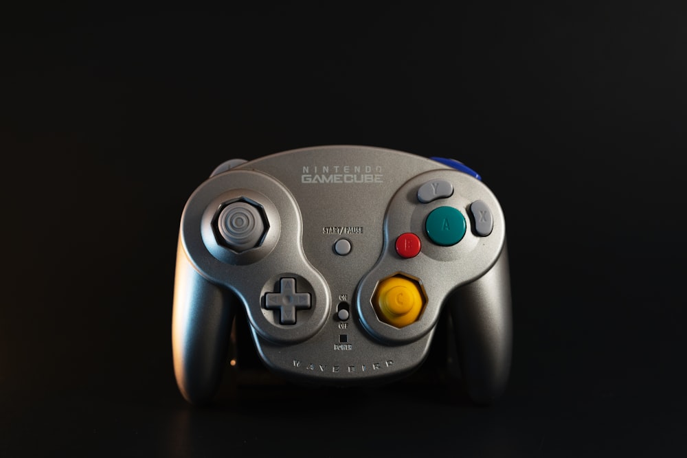 gray Nintendo Game Cube controller