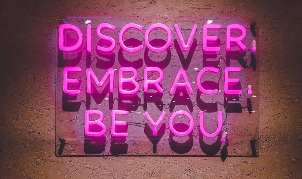 discover embrace be you wall decor