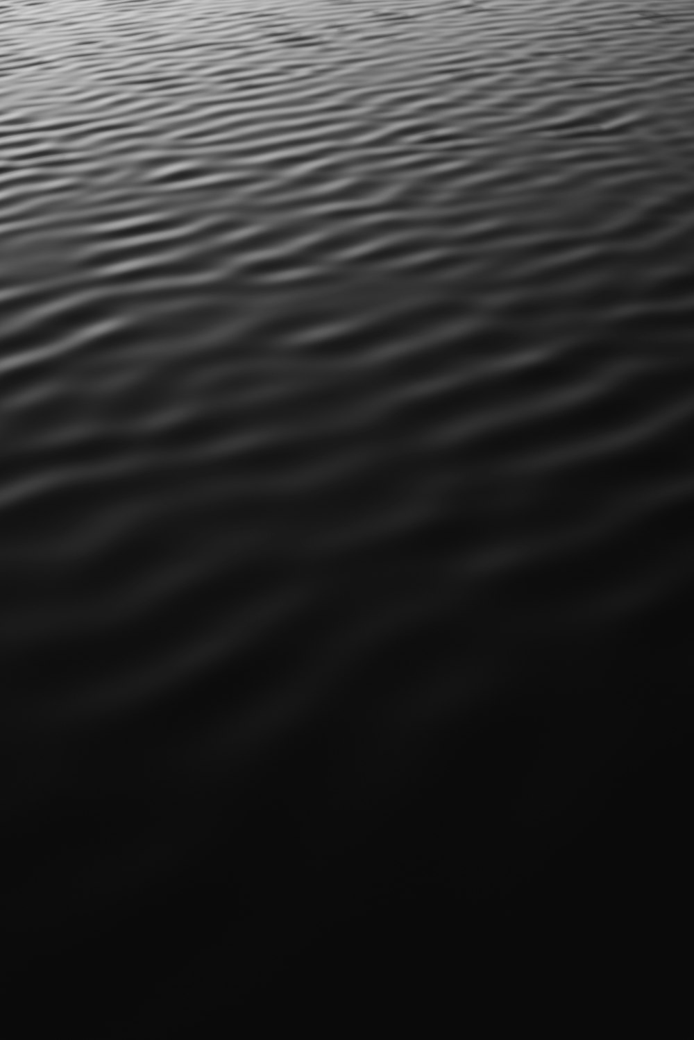 ein Schwarz-Weiß-Foto eines Gewässers