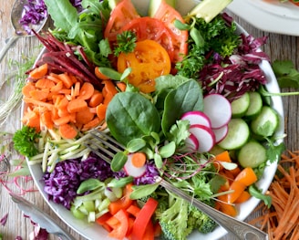 close-up photo of vegetable salad