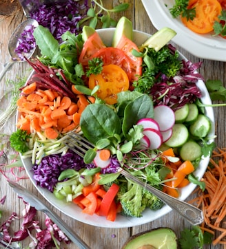 close-up photo of vegetable salad