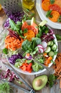 close-up photo of vegetable salad