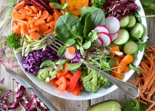 close-up photo of vegetable salad