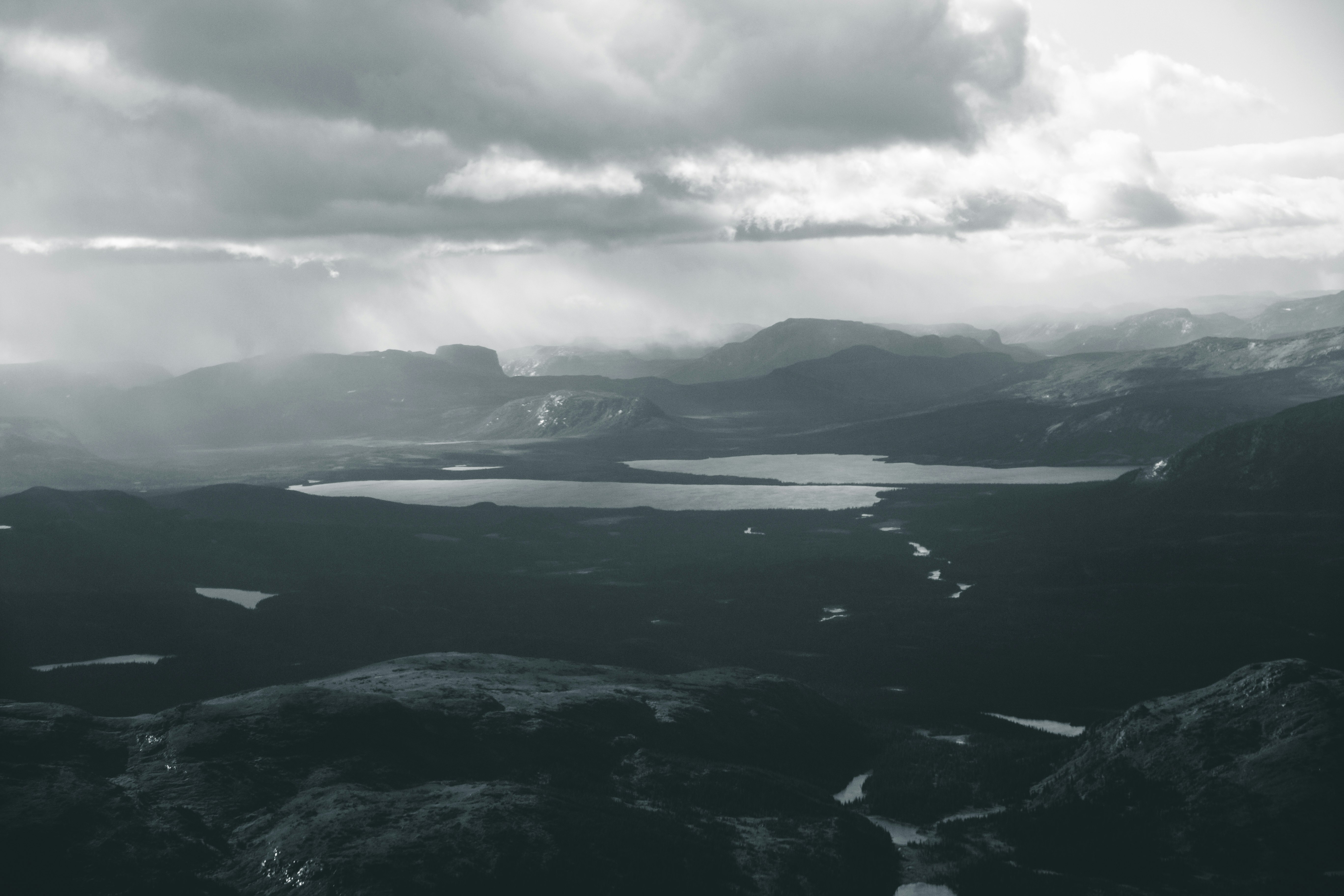 lake and mountain ranges