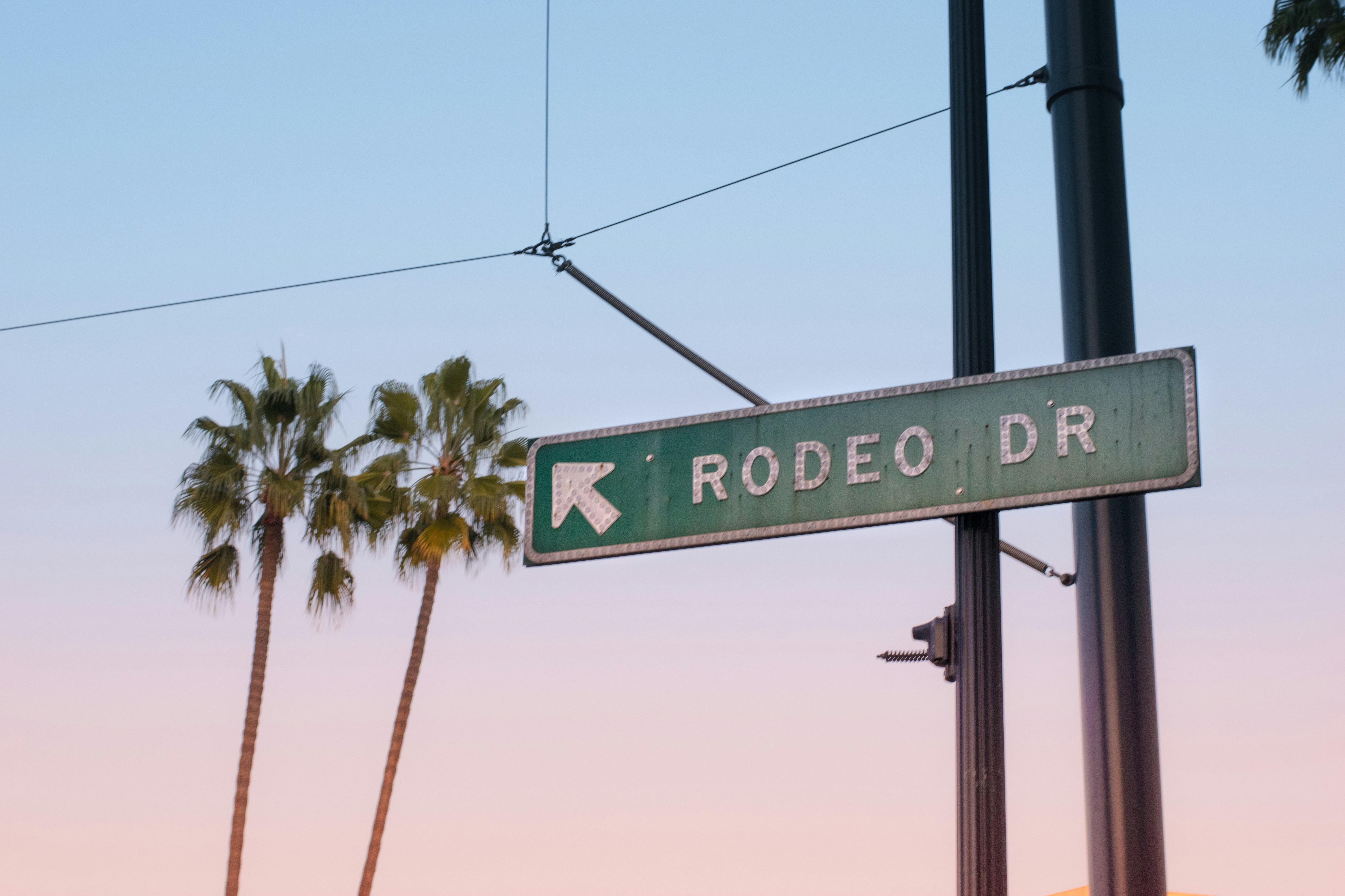 Rodeo Dr street signage on post, Rodeo Drive (Simply just the sign)