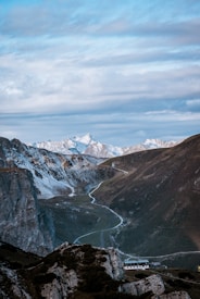 high-angle photography of mountain range