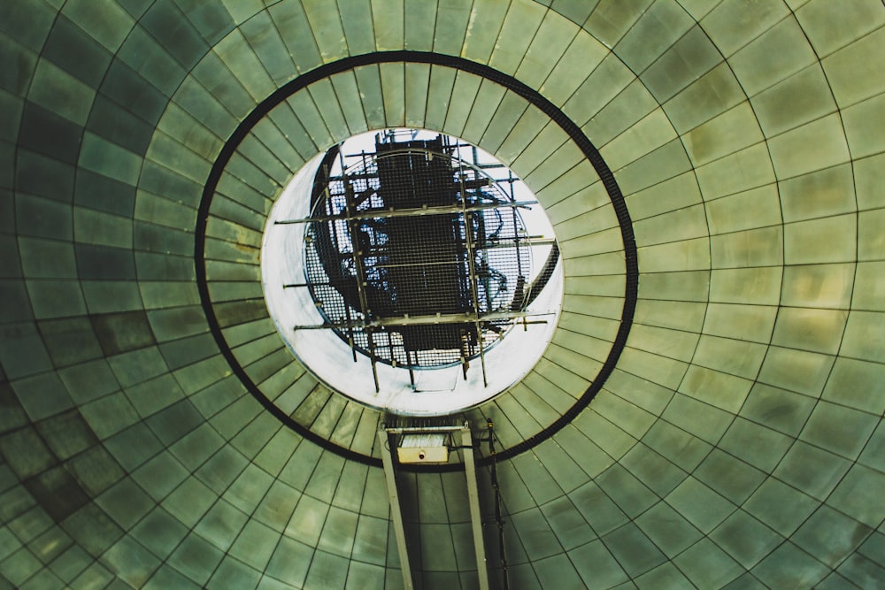 high-angle photo of dome building