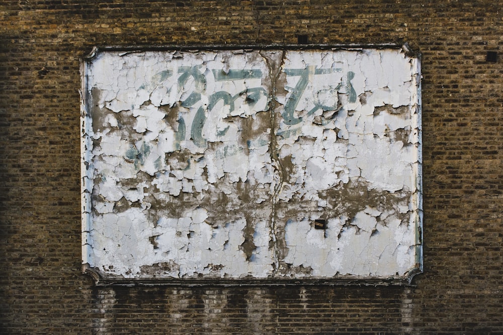 white wooden signage