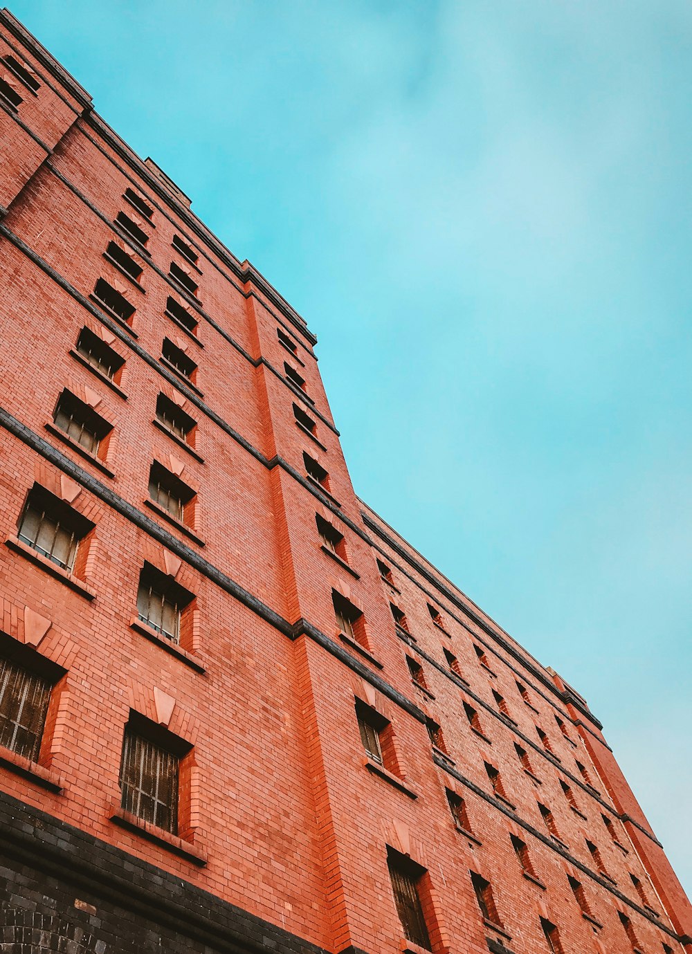 low-angle photography of building