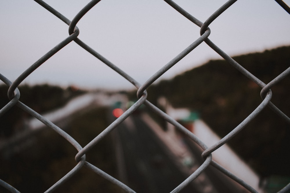 closeup photo of grey fence