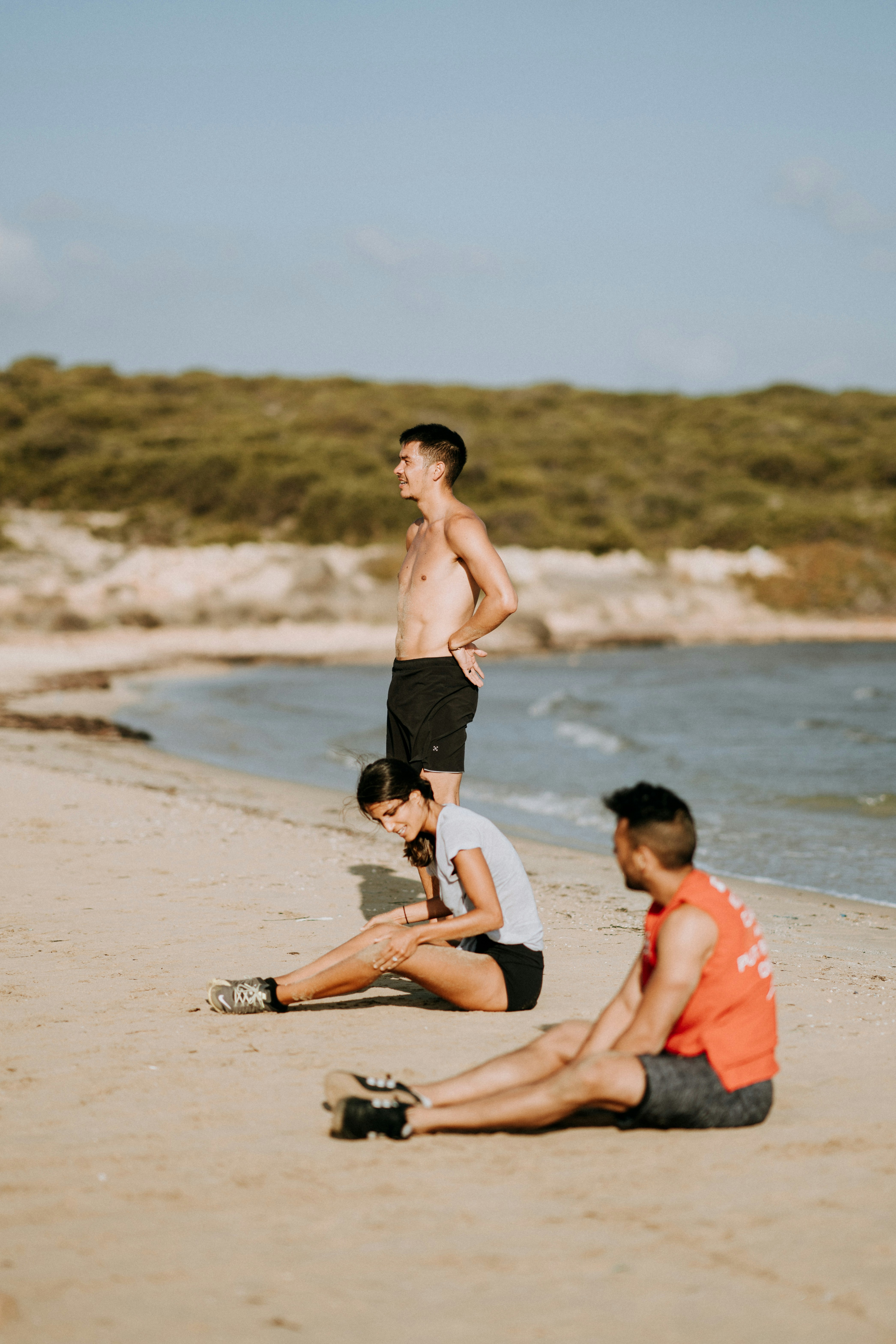 Team resting after crossfit training