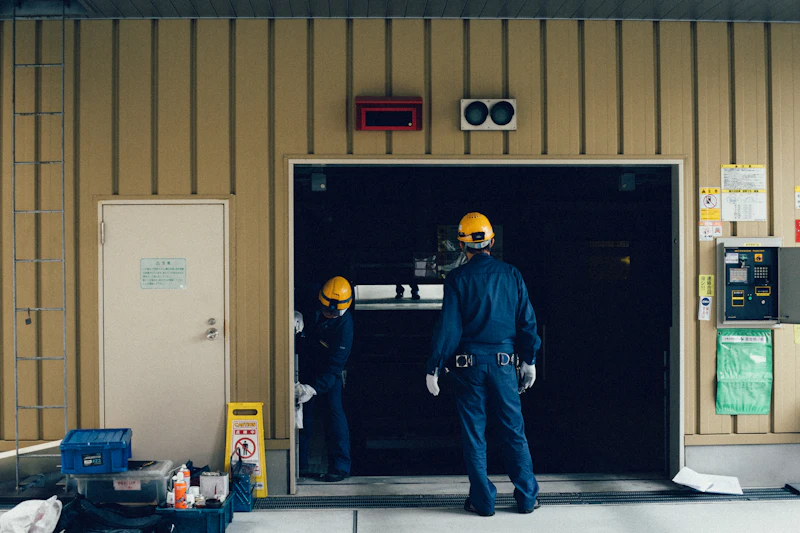 Commercial garage door service