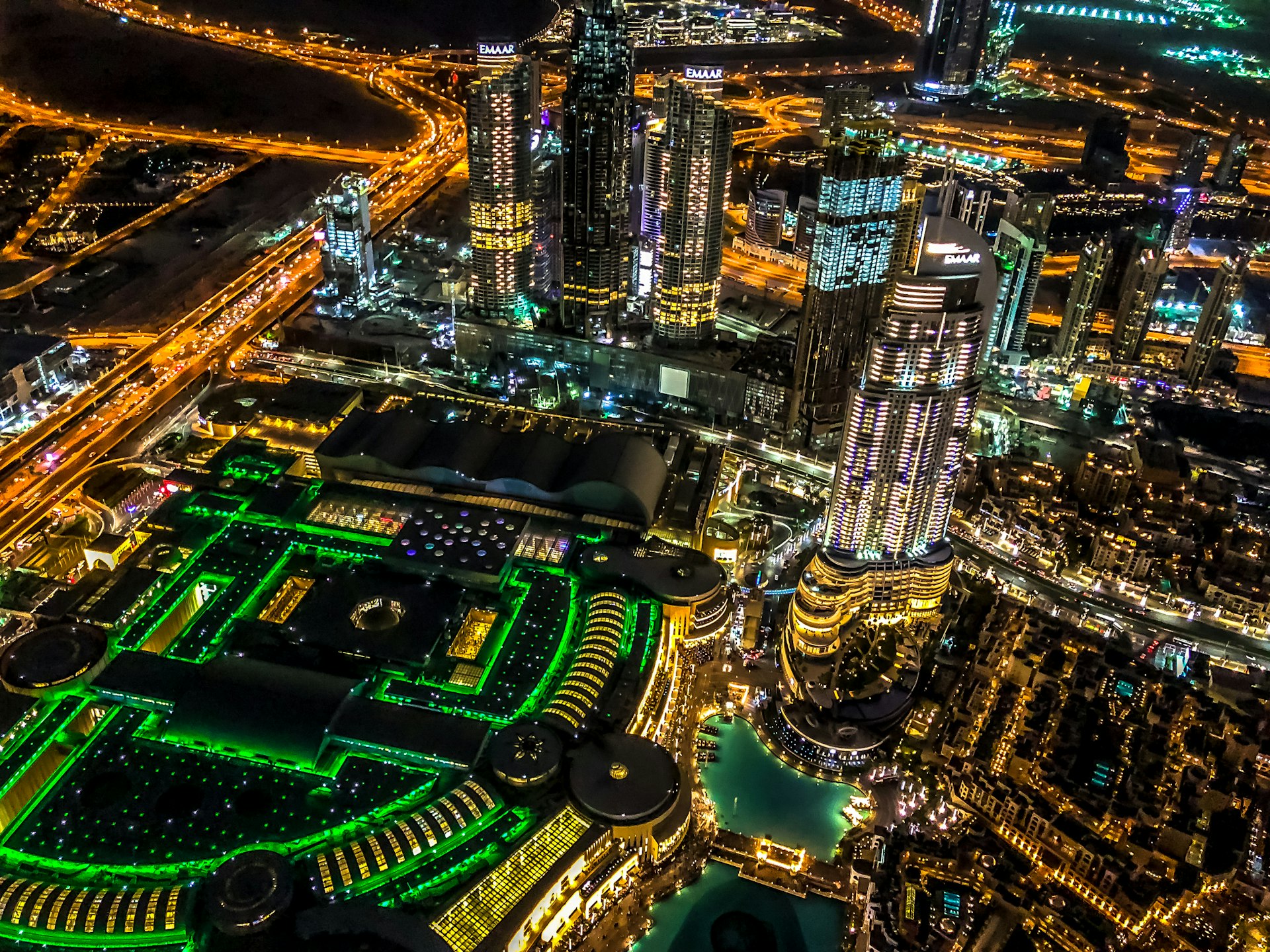 aerial photo of high-rise building