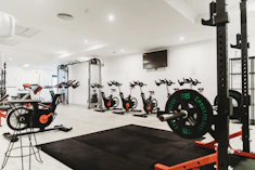 empty fitness gym