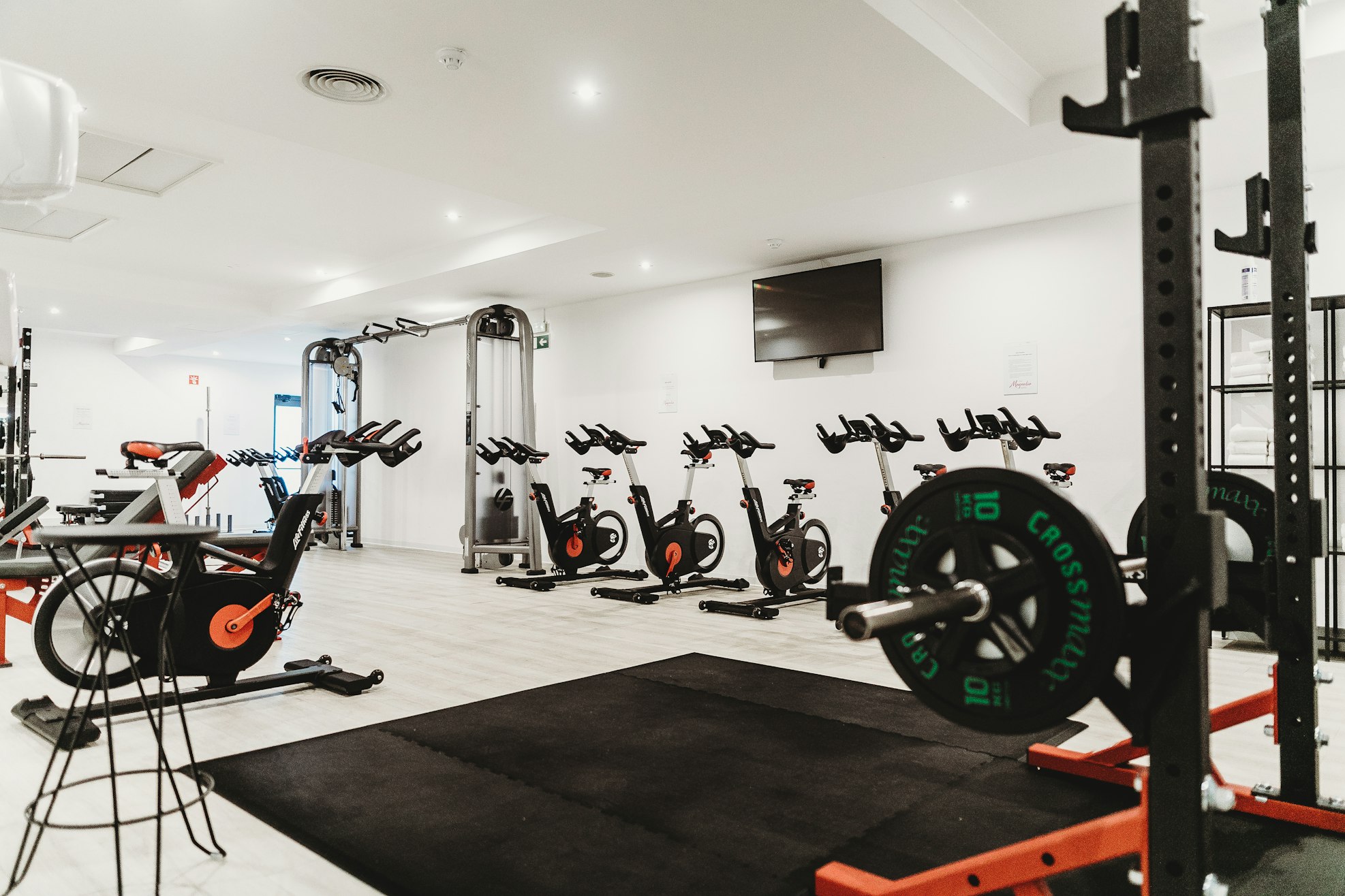 Modern gym interior