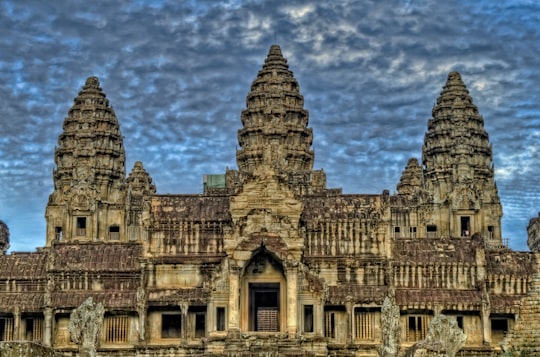 brown concrete structure in Angkor Wat Cambodia