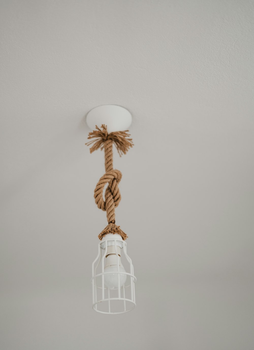 turned-off pendant lamp