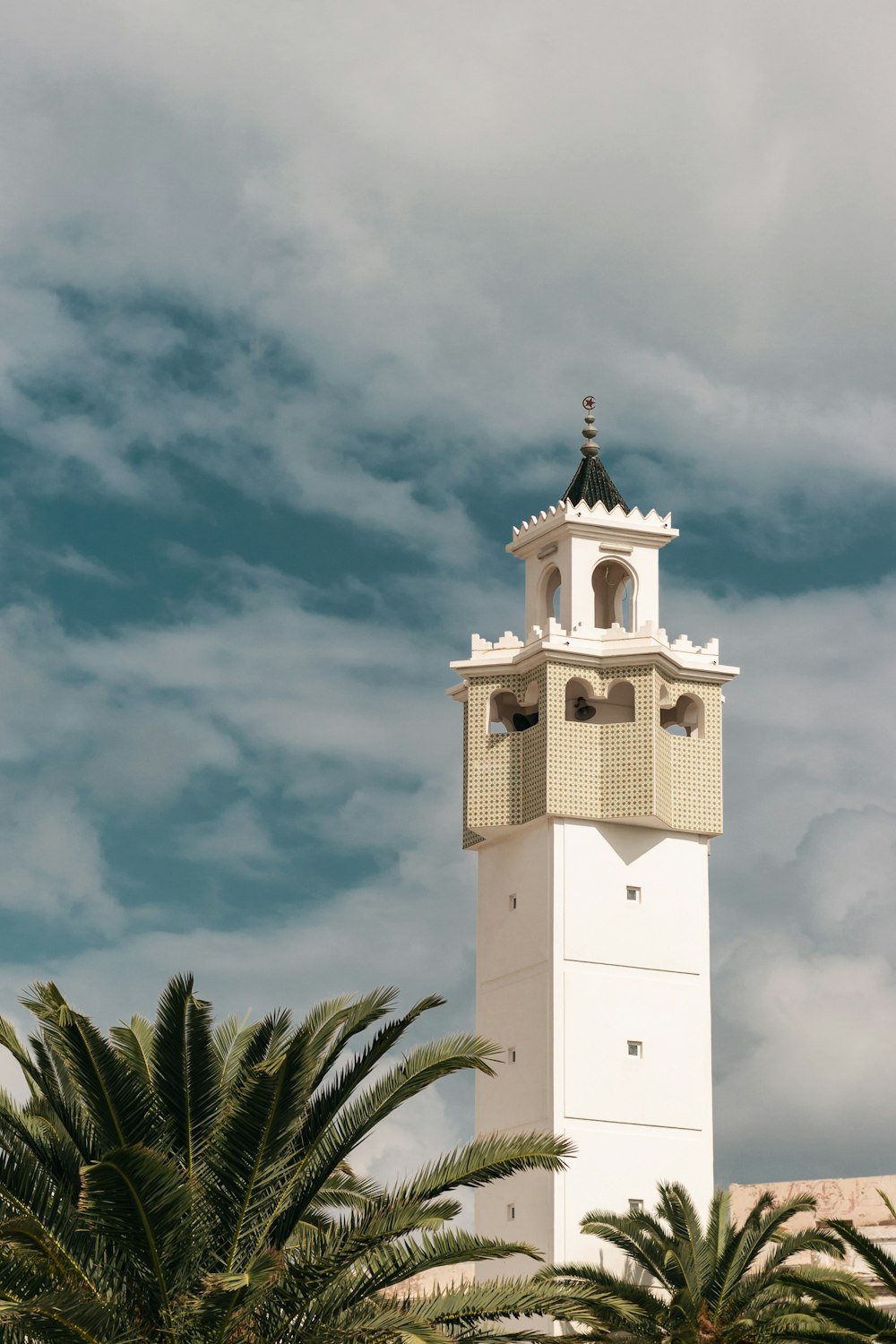 white concrete tower