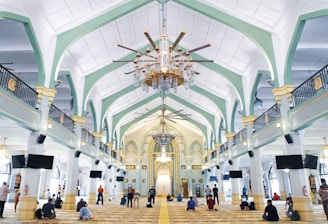 people inside building