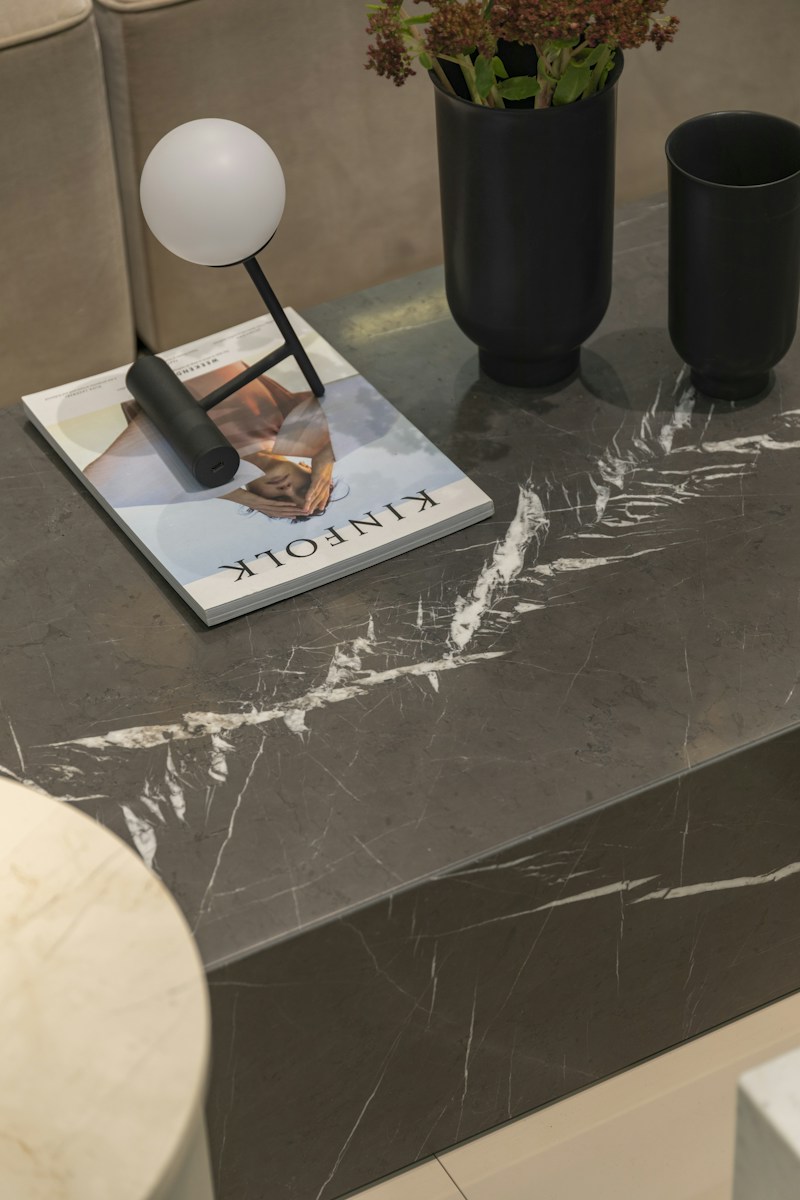 The table