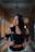 woman standing inside structure