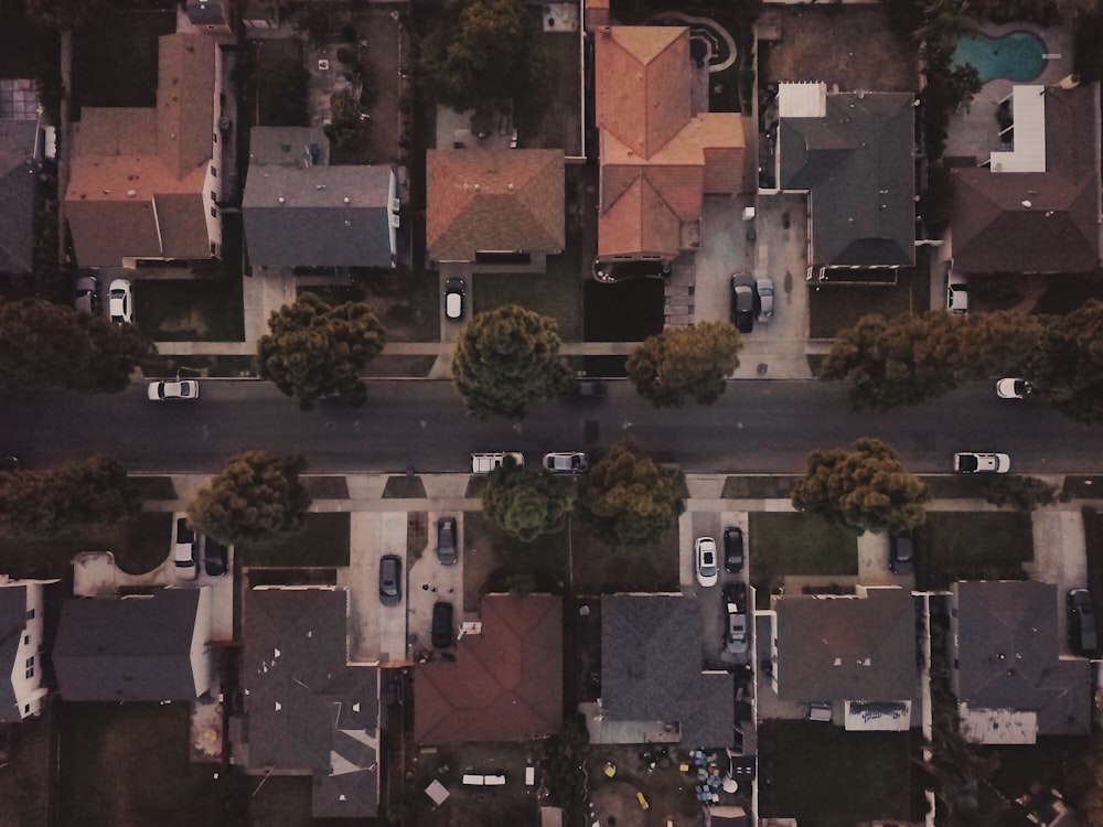 aerial photography of residential area during daytime