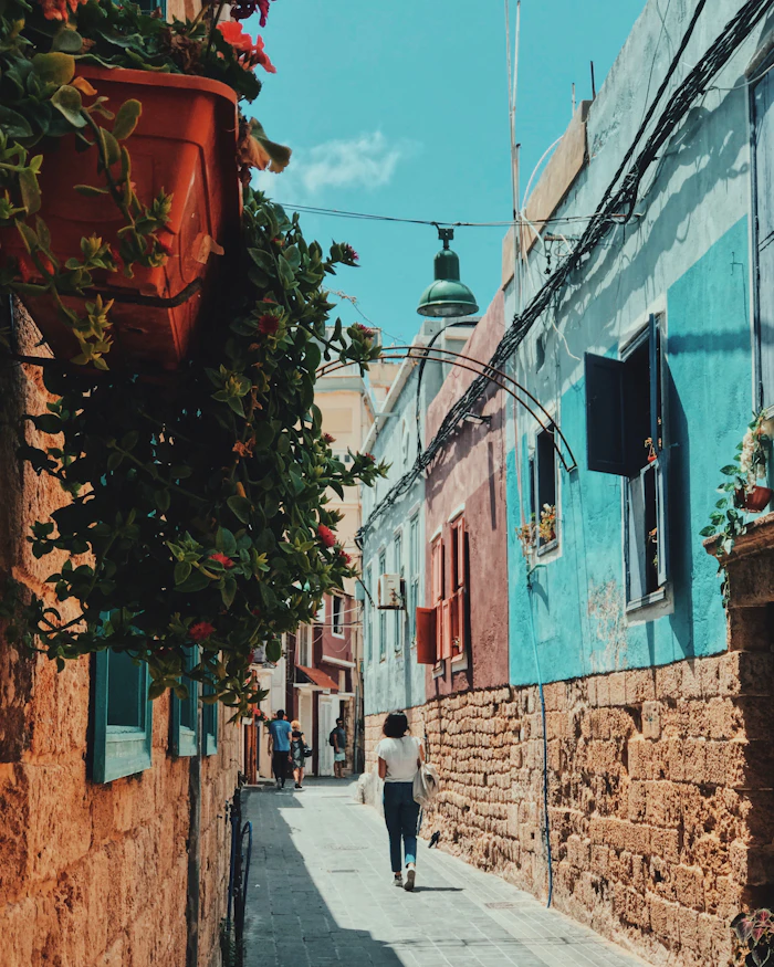 A street scene in Lebanon, illustrating the close-knit density behind online dating in Lebanon