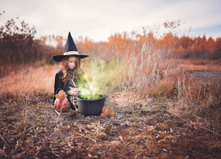 girl in witch costume