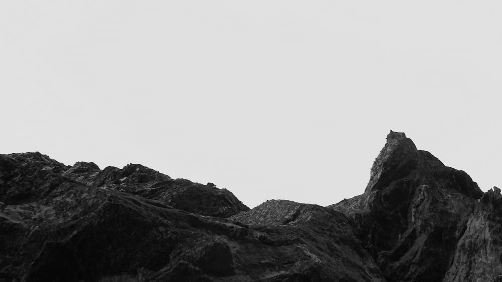 山のハイアングル撮影