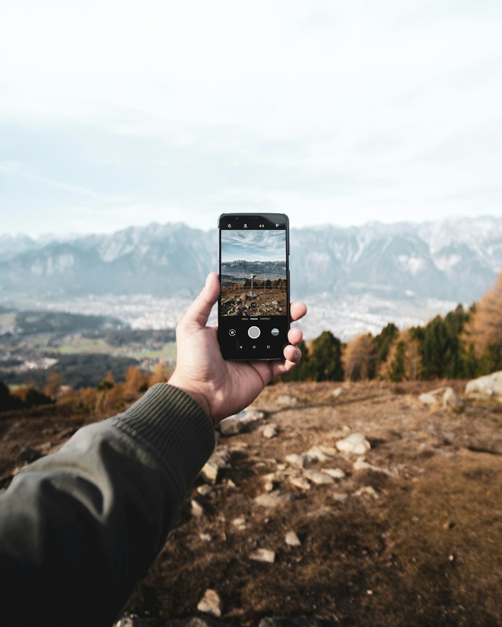 person taking photo