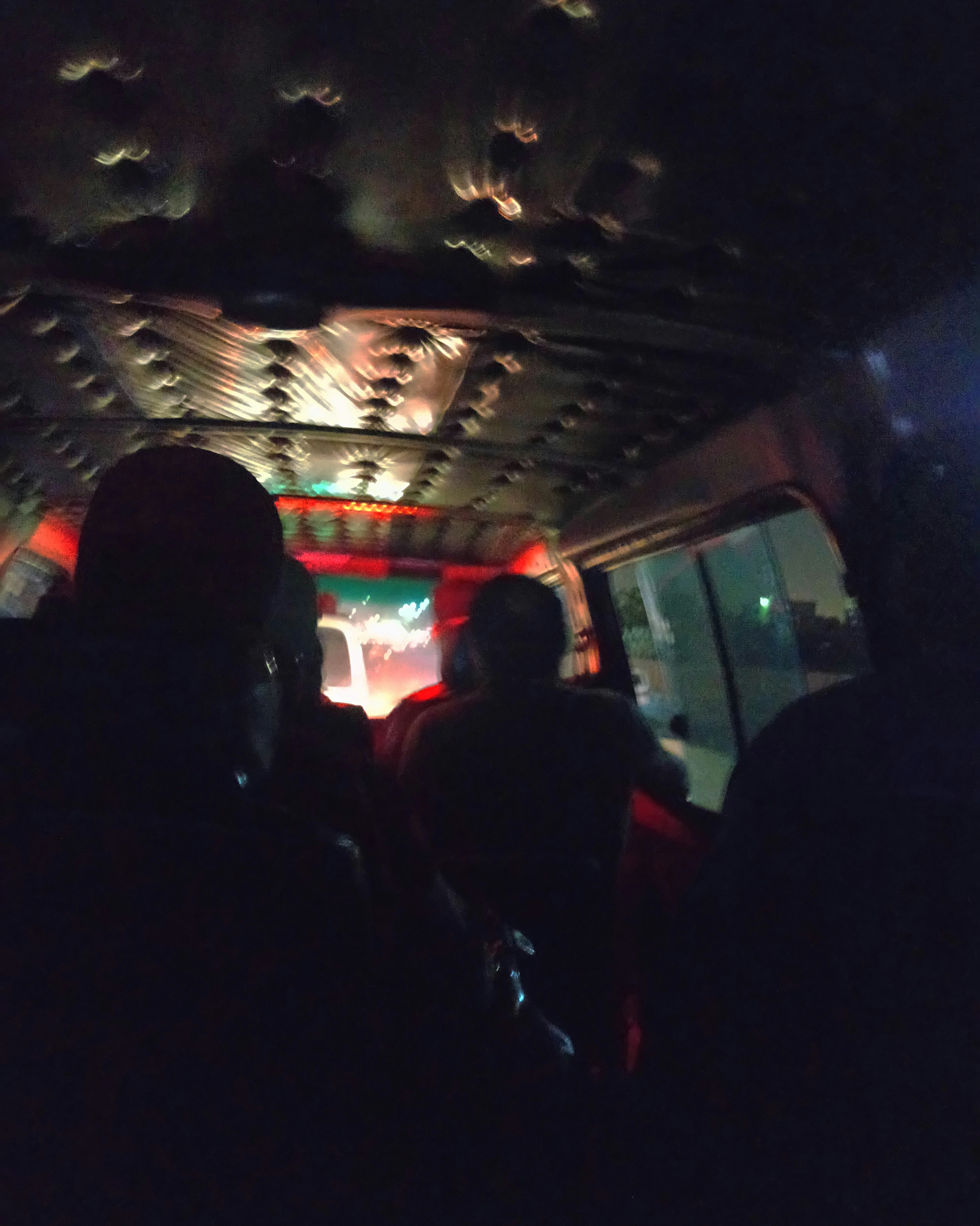 I was on my way home late at night on a microbus which is one of the public transport in Egypt. All of us were silent but thinking of our own problems in our mind.