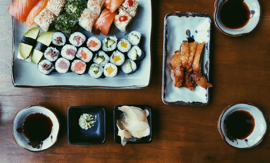 Premium nigiri selection on wooden plate