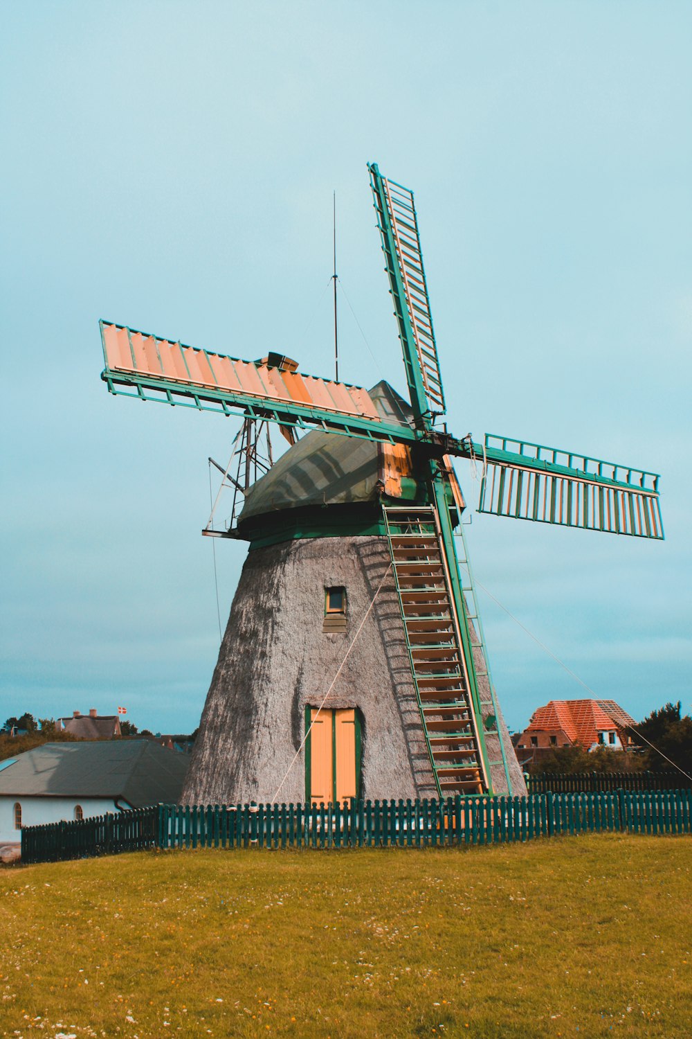 brown windmill